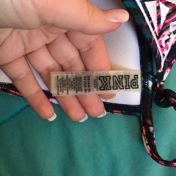 VS Pink Triangle Back Push Up Bathing Suit Top - Picture 7 of 8